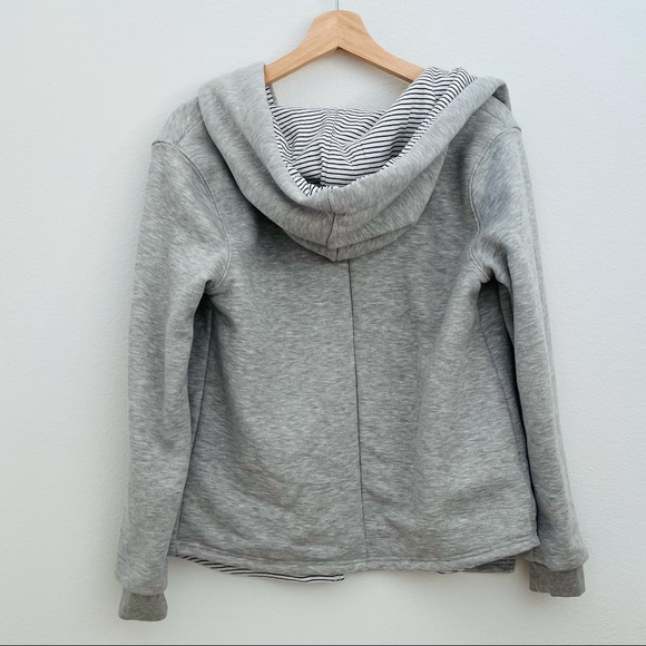 MELLODAY CONTRASTING SOFT HOODIE JACKET - Picture 6 of 6